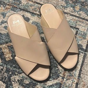 Marc Fisher leather slides, size 6